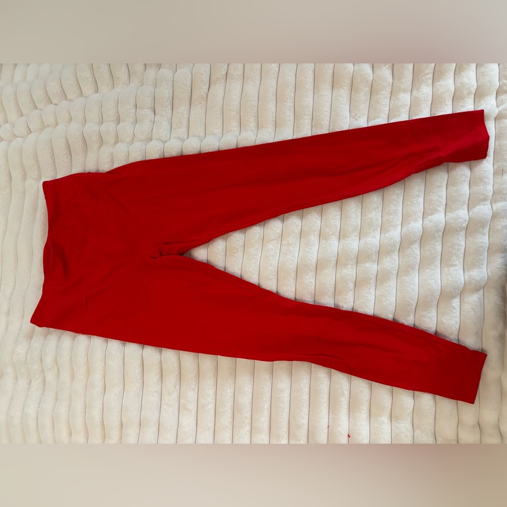 Athleta high rise leggings in cardinal